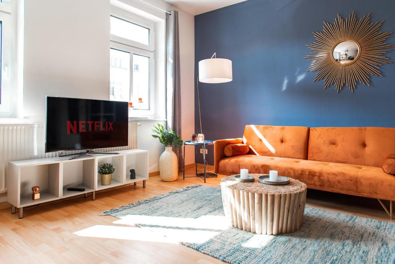 Stilvolles Apartment - Balkon, Netflix, Nespresso, Zentral, Messe Chemnitz Exterior foto